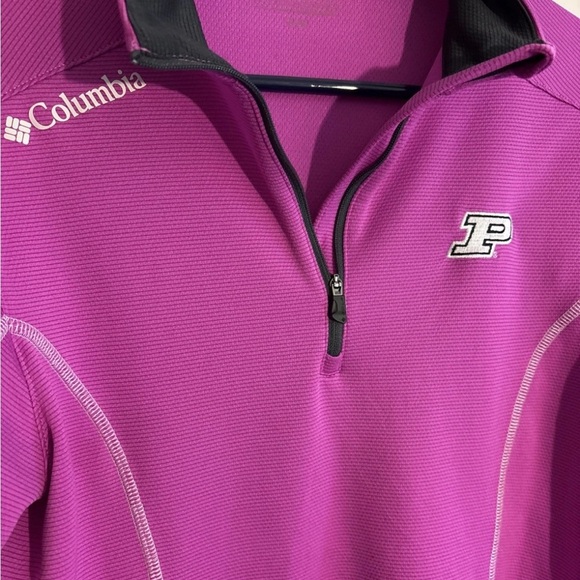 Purdue Columbia Golf Womens Pullover Omni Wick Shotgun 1/4 Zip - Picture 2 of 6